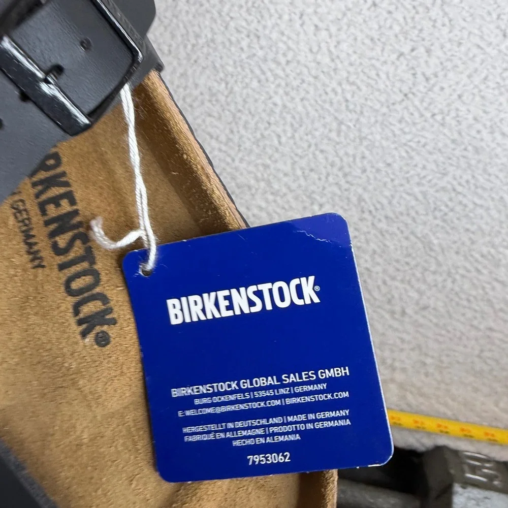 Birkenstock Gizeh Birko-Flor Black Thong Sandal Mens 8 Women 10 EU 41 NEW no box